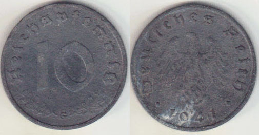 1941 G Germany 10 Pfennig A000347.